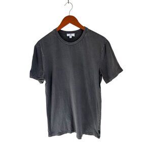 AG Jagger Crew Classic T-Shirt Charcoal Gray Cotton Tee  Short Sleeve